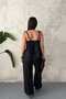 Black Halter Blouse Pants Suit - 5