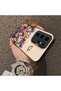 Samsung Galaxy S24 Ultra Compatible Silicone Edge Hard Back Case Couple Phone Case with Floral Pattern - 4
