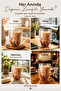 350 ml Floral Double-Walled Glass Mug – Decorative Design, for Hot and Cold Beverages - 4