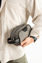 Mega 433 Men's Hand Portfolio Handbag Clutch Bag Shaving Bag Gray Black - 2