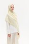 Naia Jacquard Shawl Stripe Pattern - Butter Yellow