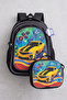 Primary School and Kindergarten Backpack Set with Yellow Trolley and Lunch Bag, Ergonomic Children's School Bag - 8