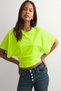 Women's Waist-Fitted Wide-Sleeve Natural Viscose Blouse - Soft Textured Stylish Summer Wear 4710