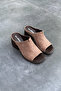 Women's Genuine Leather Heeled Slippers |   Five