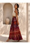 Waist-Wrapped Ethnic Patterned Cotton Long Skirt Std 34-48 - 3