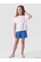 Two Mt Shop Quality Lcw Kids Blue Plain Standard & Regular Girls' Shorts - 2