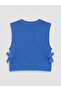 Ecru Crew Neck Girls' Dress and Sweater Set - 8