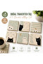 Set of 6 Natural Travertine Stone Coasters – Cat Patterned Uv Printed Decorative Stone Coasters