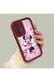 Samsung Galaxy A33 5g Compatible Case Camera Protector Minnie Pattern Burgundy Lover Couple Silicone Phone Case - 2