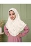 Hijab for Kids – Stylish Modest Islamic Headscarf for Muslim Girls, Ruffle Trim Kids Hijab with Button Front Detail - 3