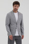 Sanabri Men's Gray Polyviscon Fabric Slim Fit Mono Collar Sports Blazer Jacket - 4