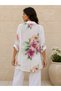 Women's Original Italian Cotton Fabric Wide Cut Short Sleeve Shirt 46-52 - 2