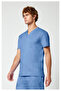 Wwe670 Men's Scrubs Top – Imported, 70 ° Machine Washable, 3 Pockets, 2-Way Stretchable V-Neck Doctor/Nurse Single Top - 3