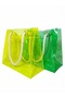 R&M Promotion Tropical Summer Set of 2 - Waterproof Transparent Pvc Women's Beach and Pool Bag (Neon Yellow & Green)