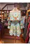 Flora Blue Color Embroidered Short Skirt Blouse Set - 5