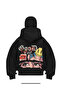 Ninja Printed Oversize Sweatshirt Unisex Hooded Loose Fit Sweatshirt