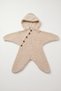 Newborn Baby Star Knitwear Jumpsuit with Hood 0-6 Months - 5