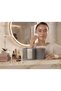 3D Printing Double Compartment Cotton and Ear Swab Organizer Gray Color Box - Decorative Bathroom Organizer - 2