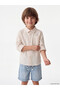 Nevavm Striped Boy's Shirt with Difference