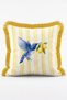 Italian Summer Themed Vespa Limoncello and Striped 4-Piece Fringed Cushion Cover Set - 5