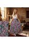 Elastic Waist 3-Layer Ruffle Viscose Fabric Skirt, Mevlana Long Cotton Skirt, Size 38-44