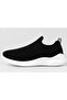 Men's Black Lightweight Slip-On Walking Shoes – Breathable Knit Upper with Comfort Sole