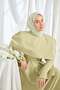 Twill Silk Scarf Micro Square Green - 2