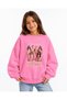 Manifest Girls M6Nifestgirls Printed Oversize Non-Embroidered Long Sleeve Girls' Sweatshirt