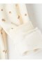 Lcw Baby Ecru Polo Collar Printed Girls' Thick Sweatshirt - 4