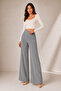 Women's High Waist Modal Fabric Sweatpants with Front Stitching Detail - 6