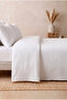 White Double Cotton Pique |   Hotel Comfort |   Dama Checkered Pique, Bedspread |   200 X 230 cm