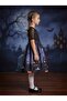 Halloween Pumpkin Print Dress - Black - 2