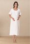 Effortt Muslin Fabric Maternity Nightgown and Dressing Gown 3085 - 2
