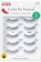 Kiss Su Wispies No. 01 Multi-Pack False Eyelashes, Full and Curled with Distinct Wispies Design, Excellent Cross-Patterned Style,
