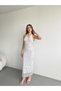 Halter Yaka Midi Elbise - 6