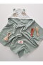 Baby Bath Towel Muslin Hooded Double Sided Swaddle Newborn 80X80