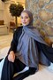 Cc Pattern Aura Cotton Jacquard Shawl Smoked