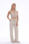 Linen Blend Loose Fit Pants - 2