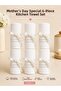 6-Piece Kitchen Towel Set 30X50 cm Cotton Viscose High Absorbent Soft Textured Colorful Kitchen Towel Set Mother's Day Gift