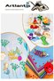 Green Adhesive Glitter Eva 35X50 cm 3 Pieces Glitter Adhesive Eva Sponge for School Nursery Kindergarten Crafts - 4