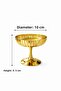 2-Piece Gold Steel Footed Dessert & Ice Cream Serving Bowl Royal Premium - 4