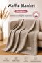 Waffle Baby Blanket 70Cmx120Cm with Tassels 100% Cotton Breathable Soft Multi-Purpose Blanket Mammy - 3