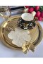 6 Daisy Cocktail and Serving Napkins Coffee Side SPECIAL Stain Resistant Linen Fabric - 3