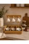 3-Compartment Plastic Rattan Organizer Coffee Cup Holder Jewelry and Accessory Organizer Multi-Purpose Basket 24X24X13 cm
