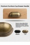 Tas Midye Cupboard Handle 64 mm Antique Yellow Cabinet Drawer Wardrobe Furniture Handle 1 Pc