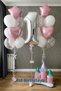 Silver Number 5 Age Balloon Set White Balloon Pink Heart Star Confetti Birthday & Special Day Decoration