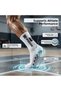 Futbo White Sports Socks with Anti-Slip Soles, Basketball Fitness Running Training Socks - 7