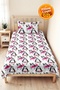 Penguin Pink Children's Room Single Pique Set-Modern Black and White 160X220Cm Quilted Bedspread