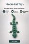 Interactive Cat Play Wand with Jointed Lizard Figure - 2