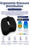 Orthopedic Sitting Cushion – Tailbone Support Cushion Ergonomic Office and Car Seat Cushion for Long-Sitting Sessions Visco Cushion - 6